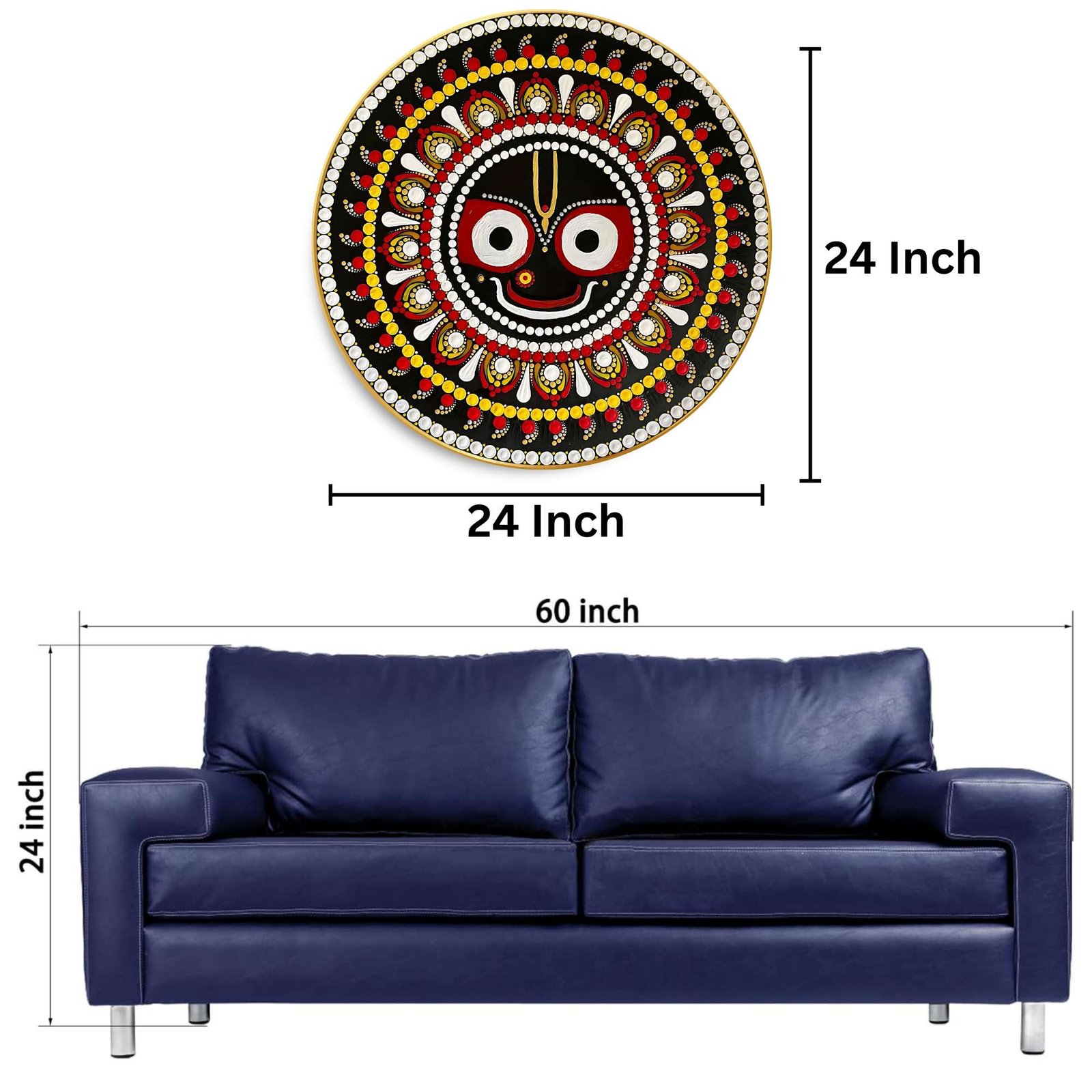 Round Wall Painting – RP-5 - Image 3