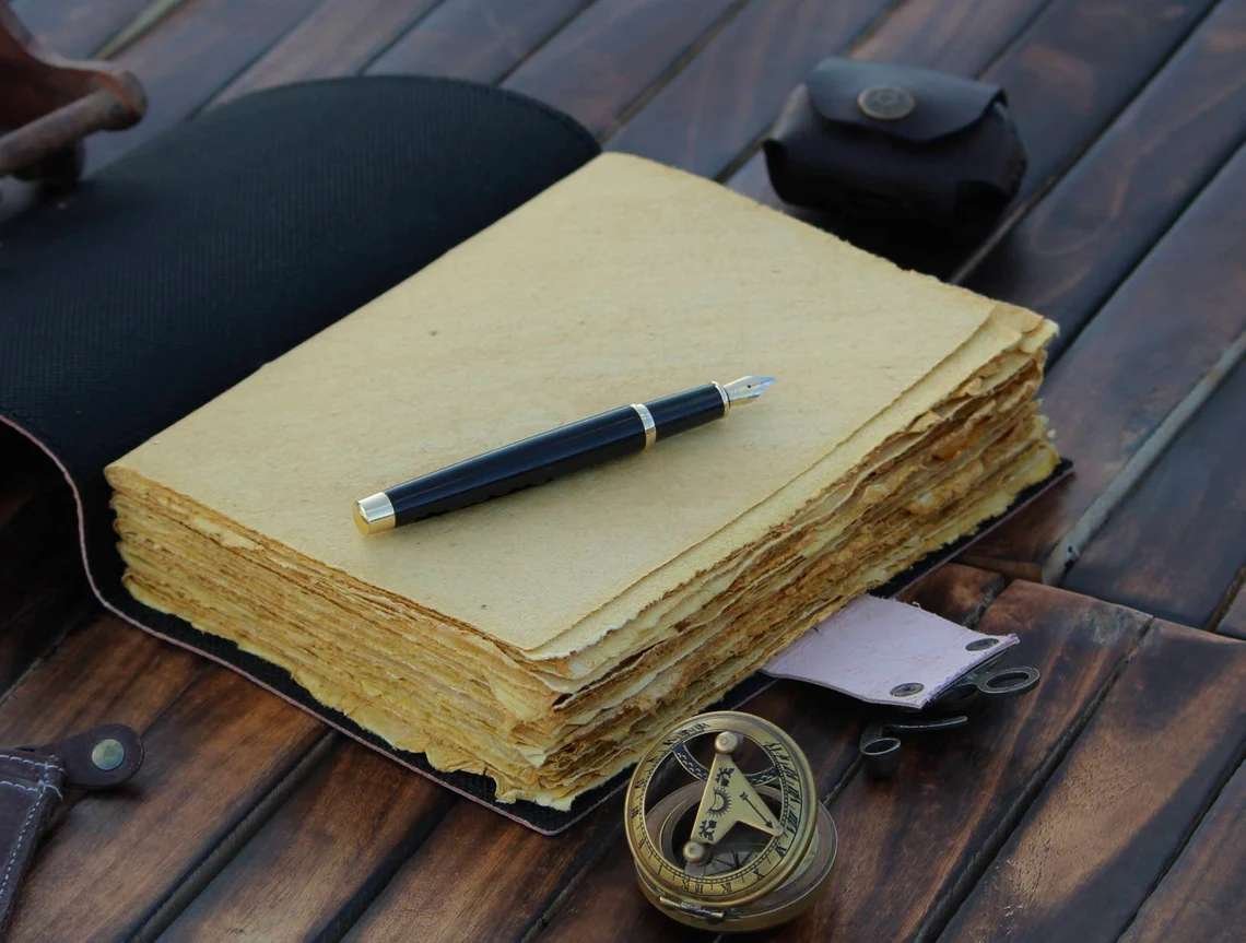 Handmade Leather Diary – SC-LBLD11 - Image 5