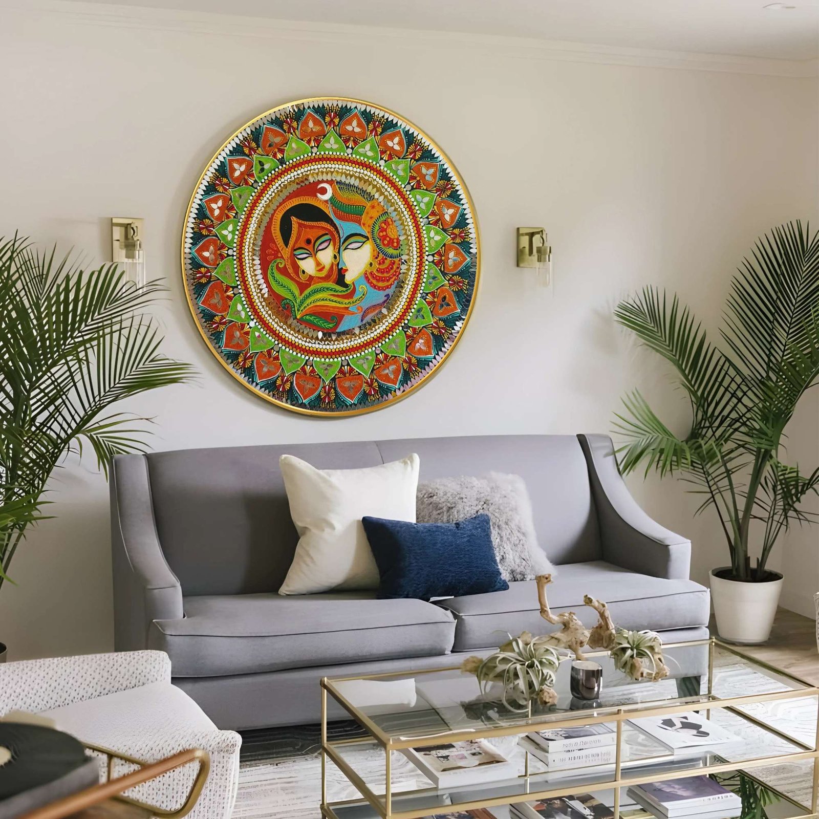 Round Wall Painting – RP-RK1 - Image 3