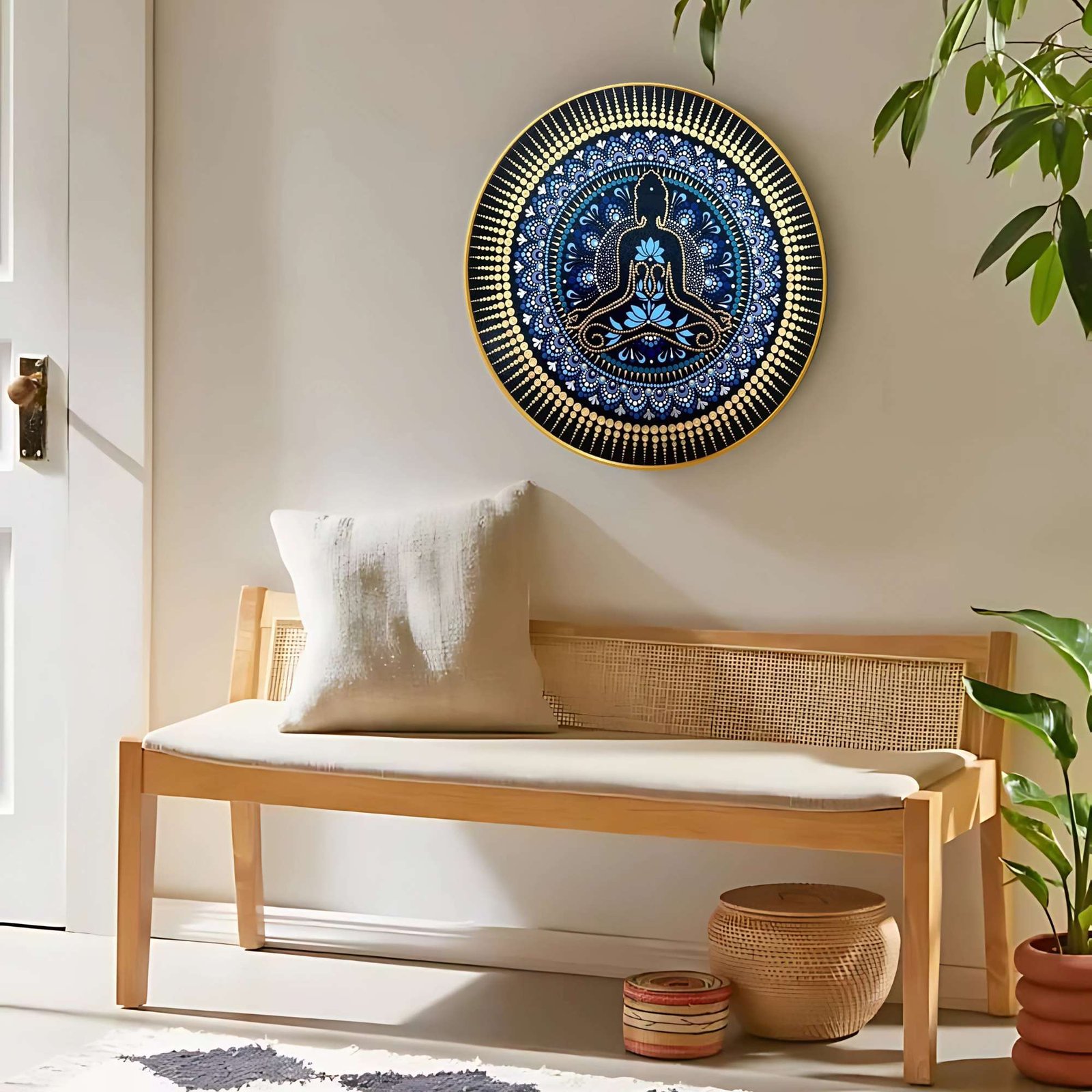 Round Wall Painting – RP-B1 - Image 4