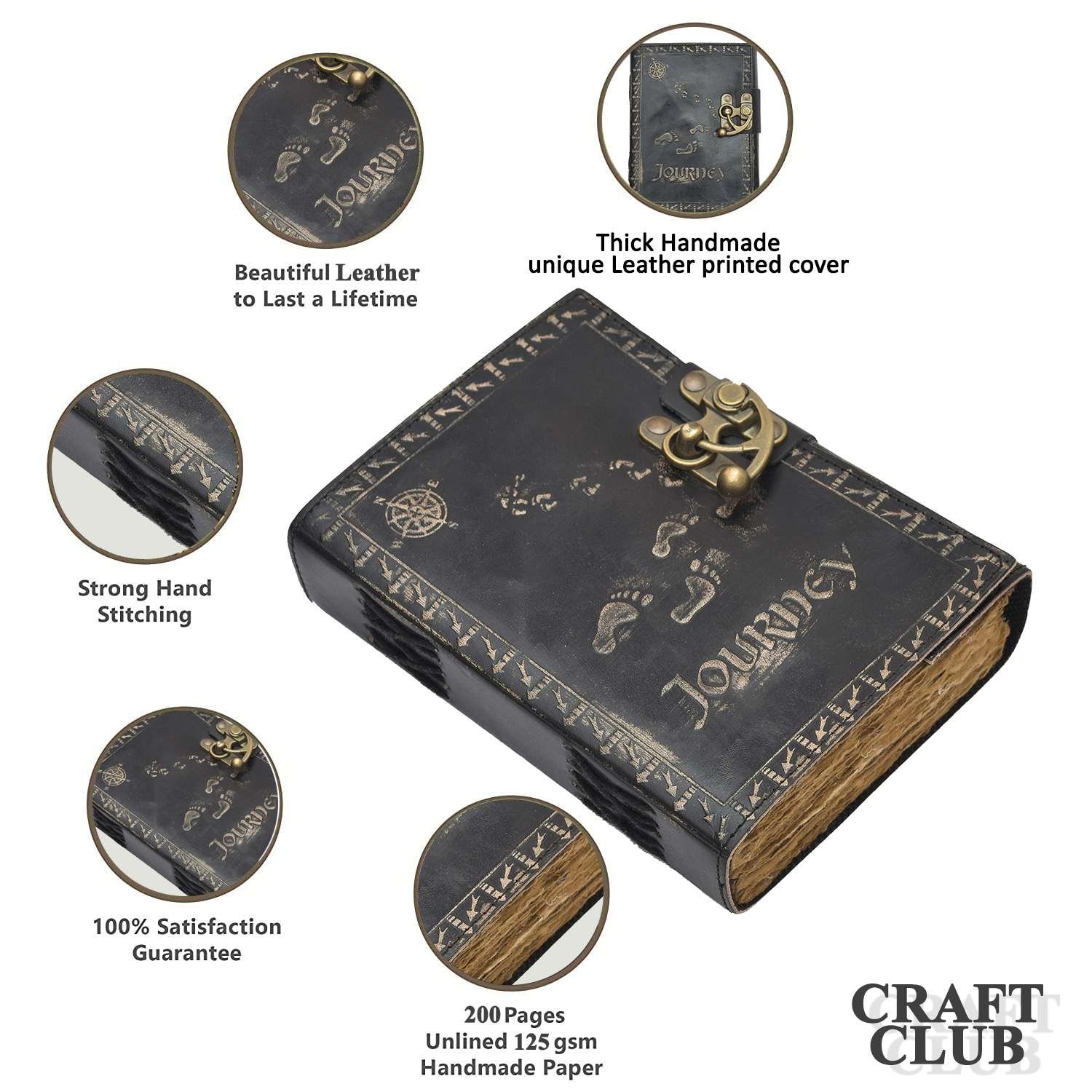 Handmade Leather Diary – SC-LBLD24 - Image 6