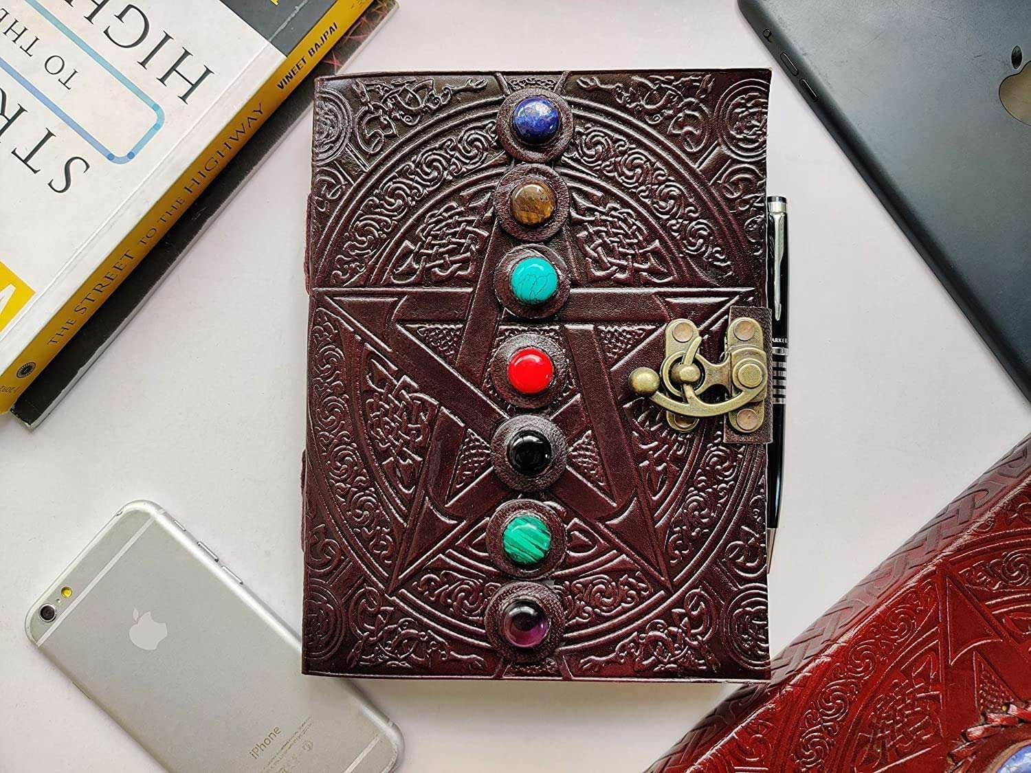 Handmade Leather Diary – SC-LWLD16 - Image 2