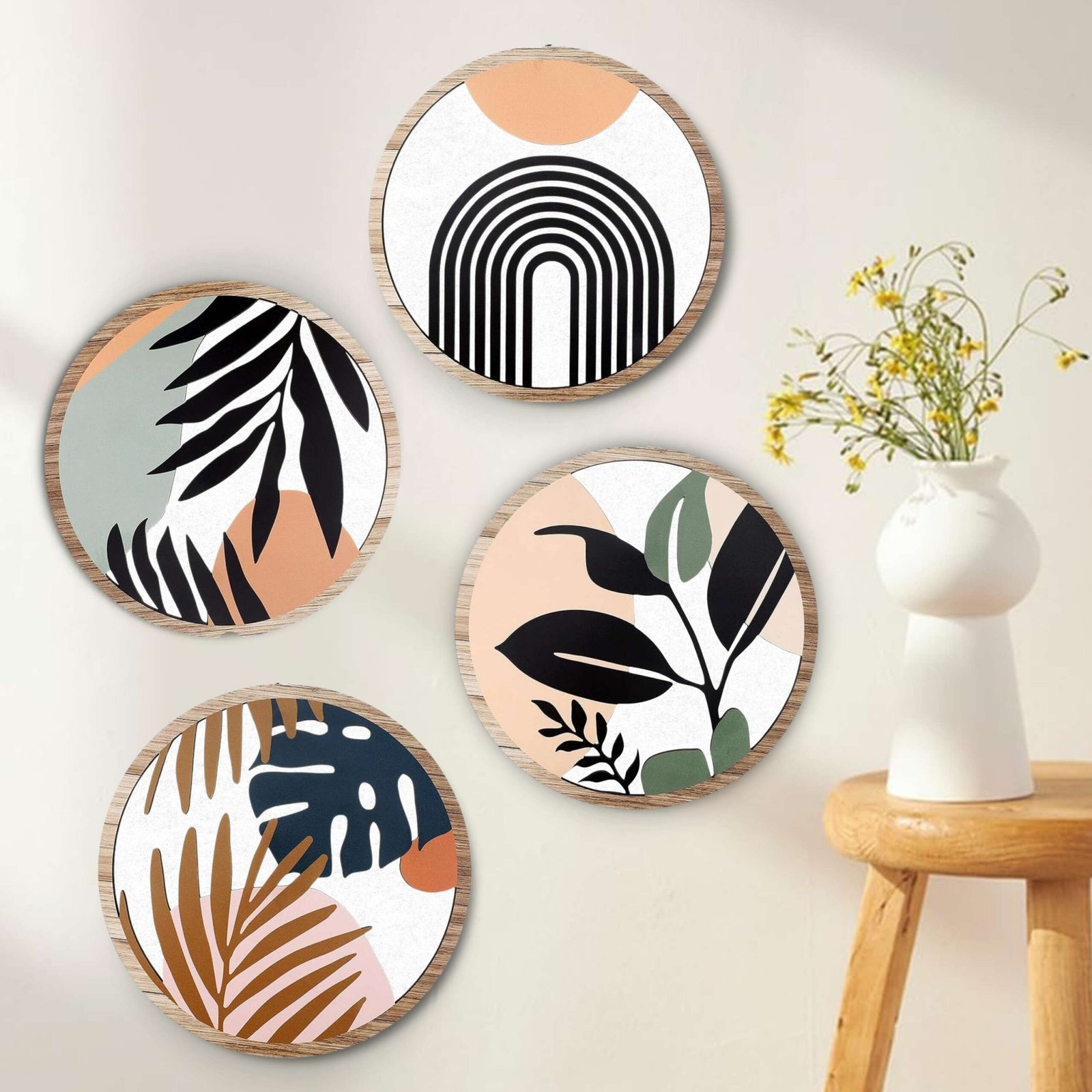 5 PCS Circle Wall Painting – RBH-01 - Image 2