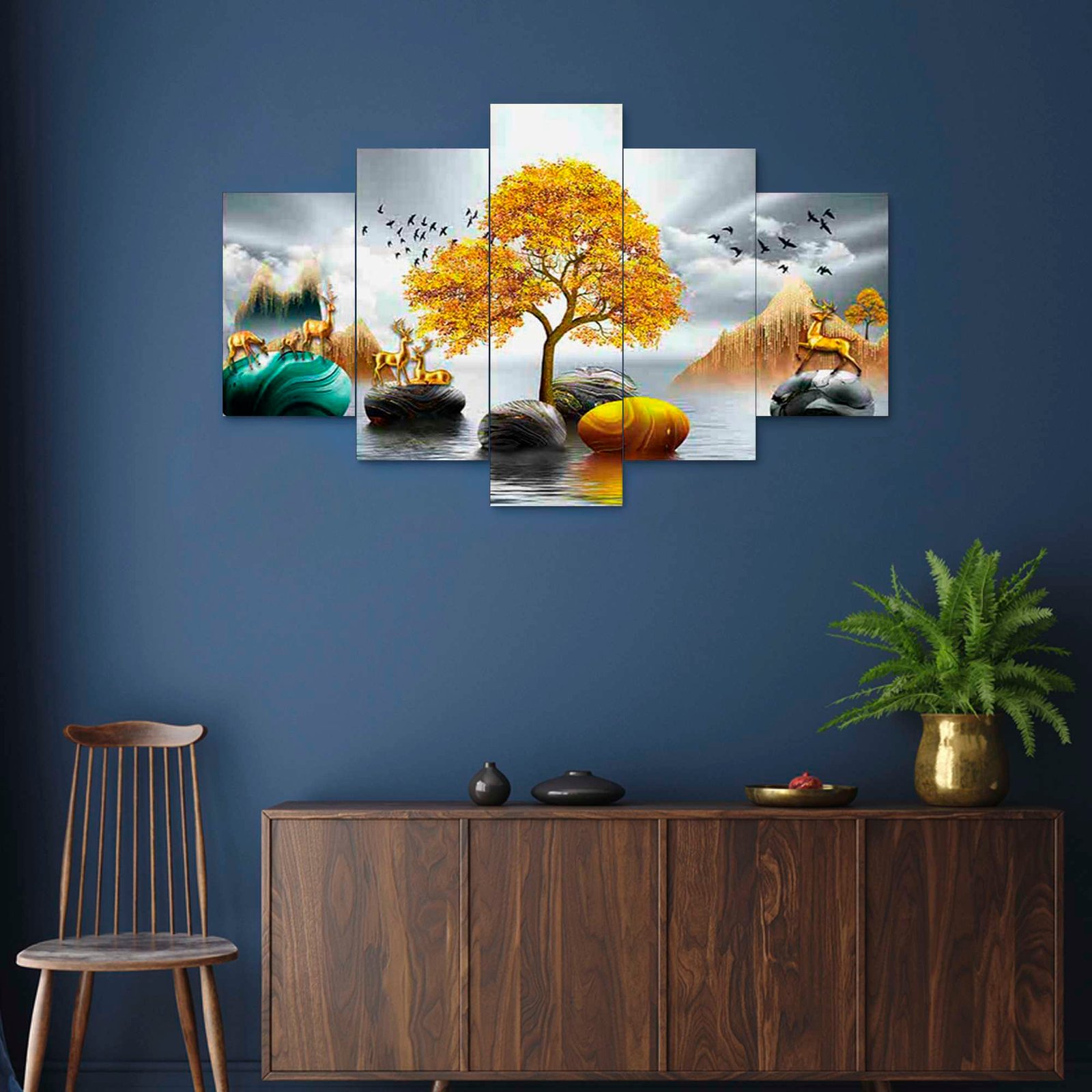 5-Piece Wall Painting Set – 17X30-D3