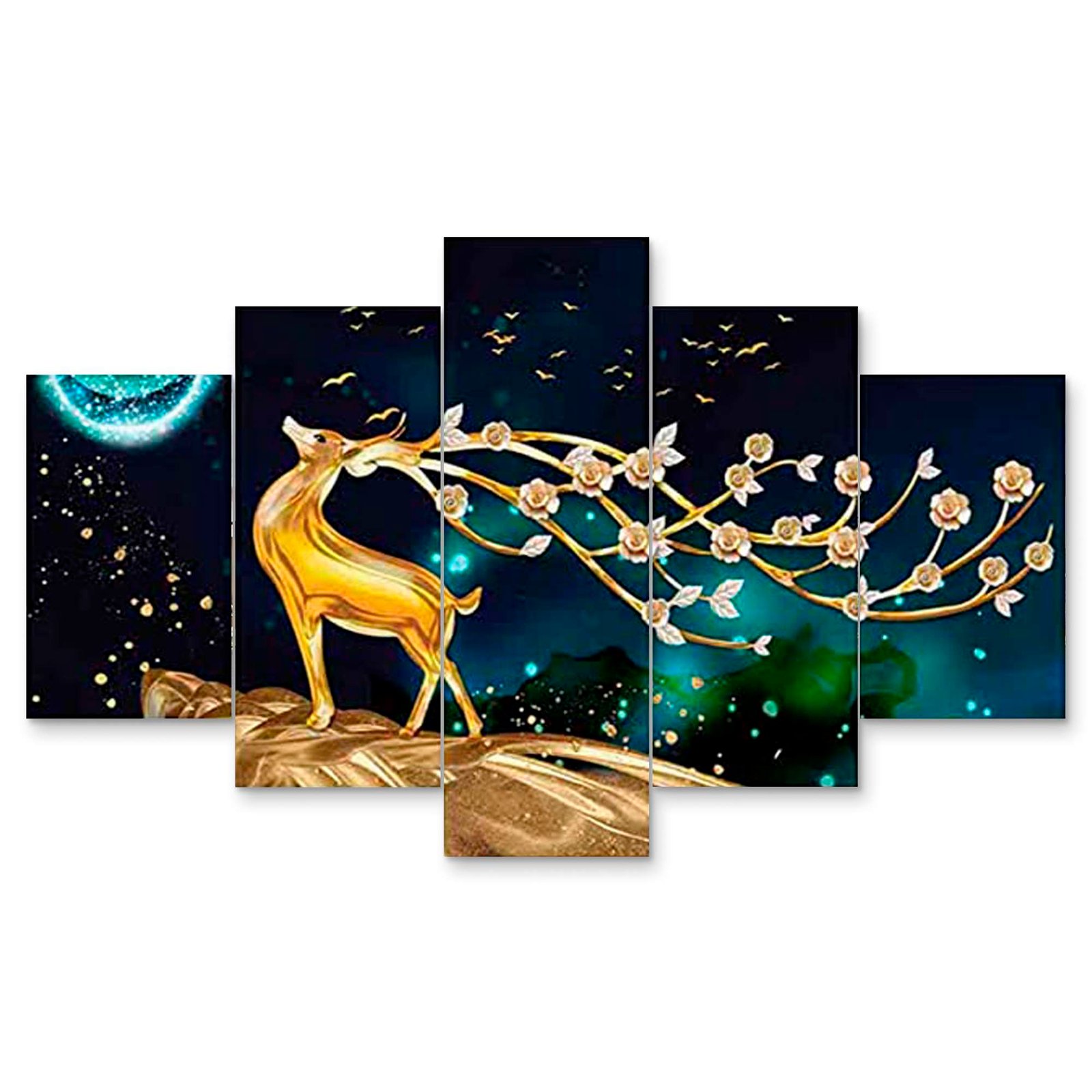 5-Piece Wall Painting Set – 17X30-D2 - Image 3