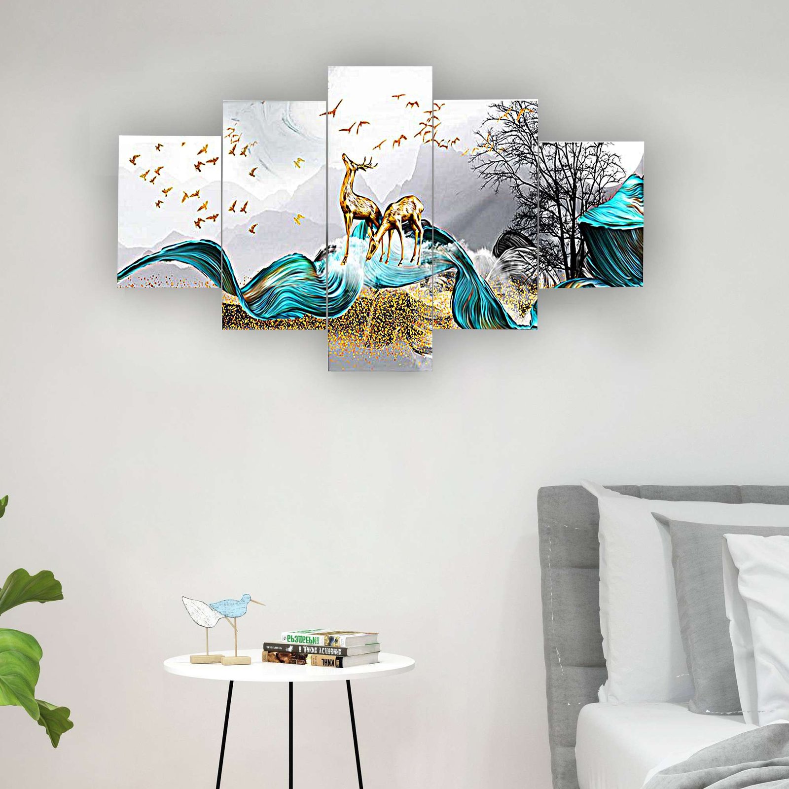 5-Piece Wall Painting Set – 17X30-D1
