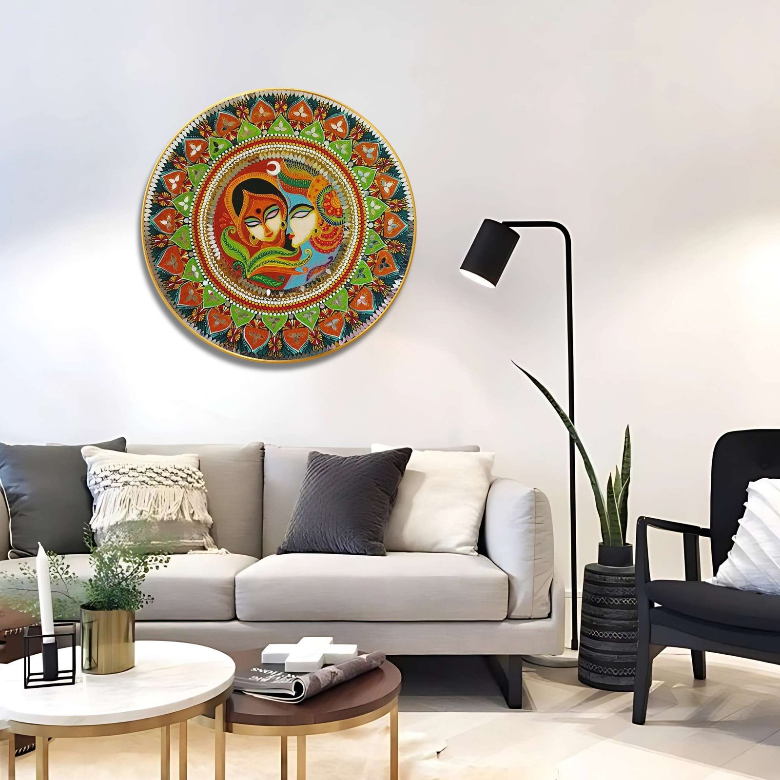 Round Wall Painting – RP-RK1 - Image 6