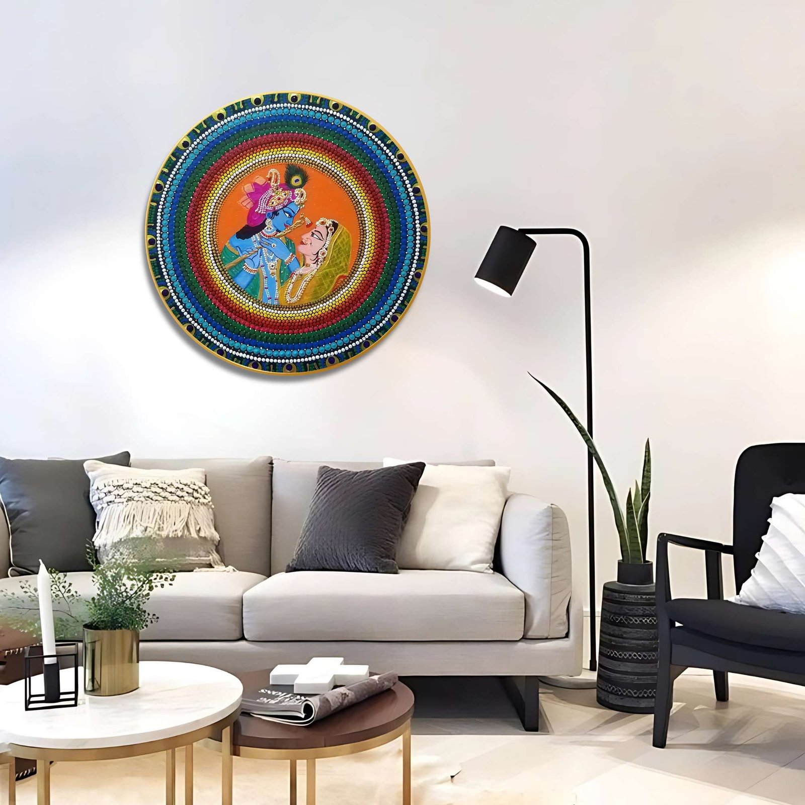 Round Wall Painting – RP-RK2 - Image 5