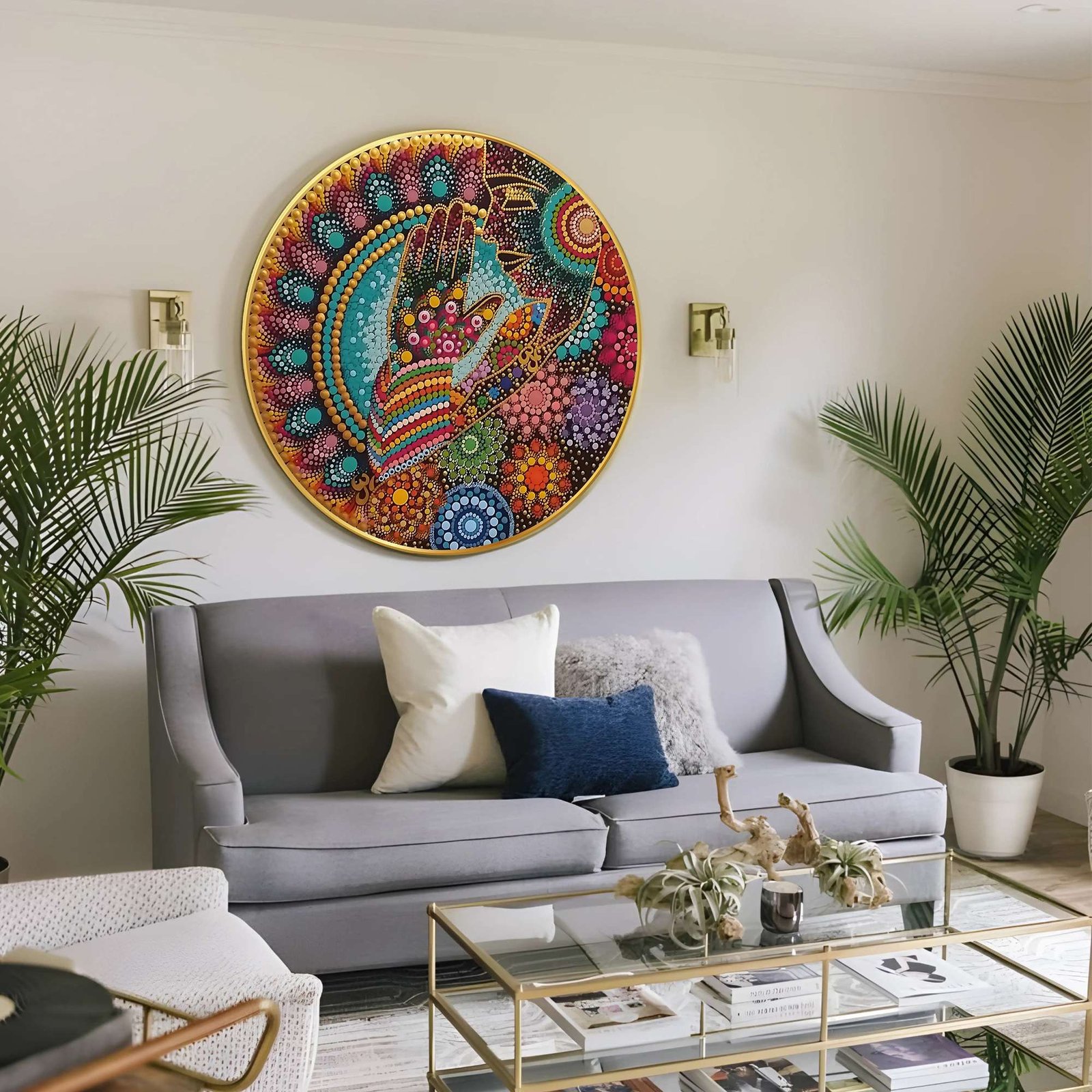 Round Wall Painting – RP-CP1 - Image 6