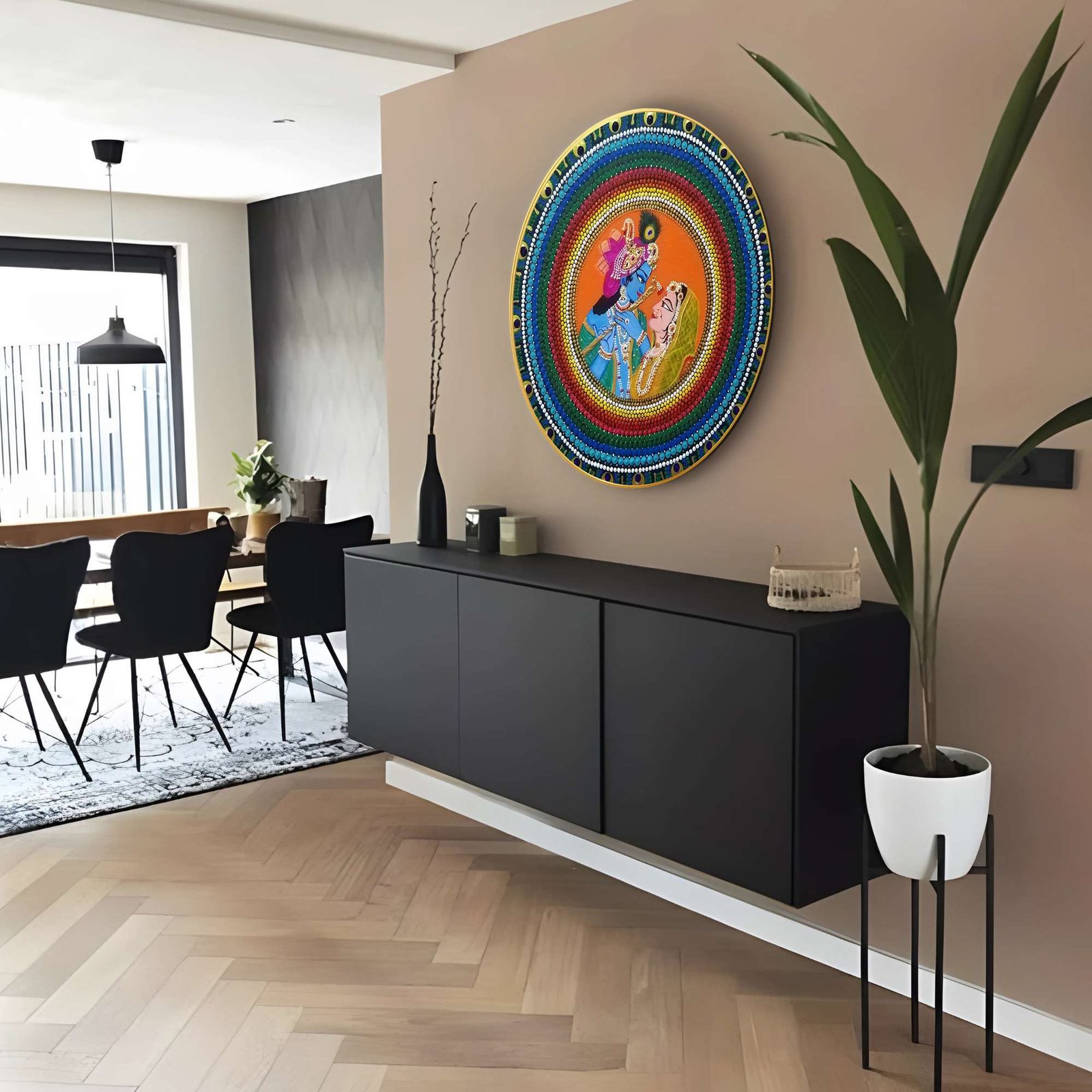 Round Wall Painting – RP-RK2 - Image 6