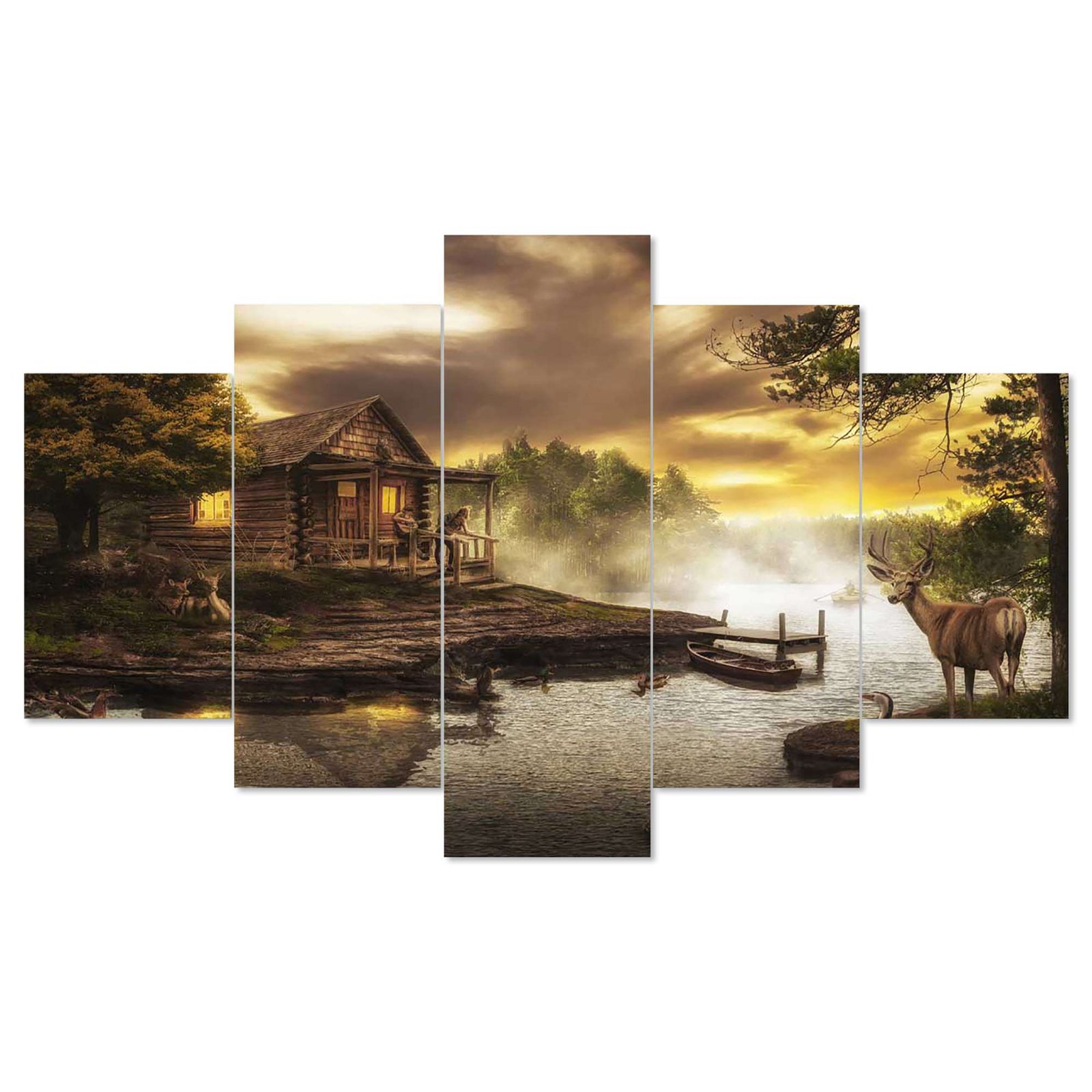 5-Piece Wall Painting Set – 17X30-ND2 - Image 3