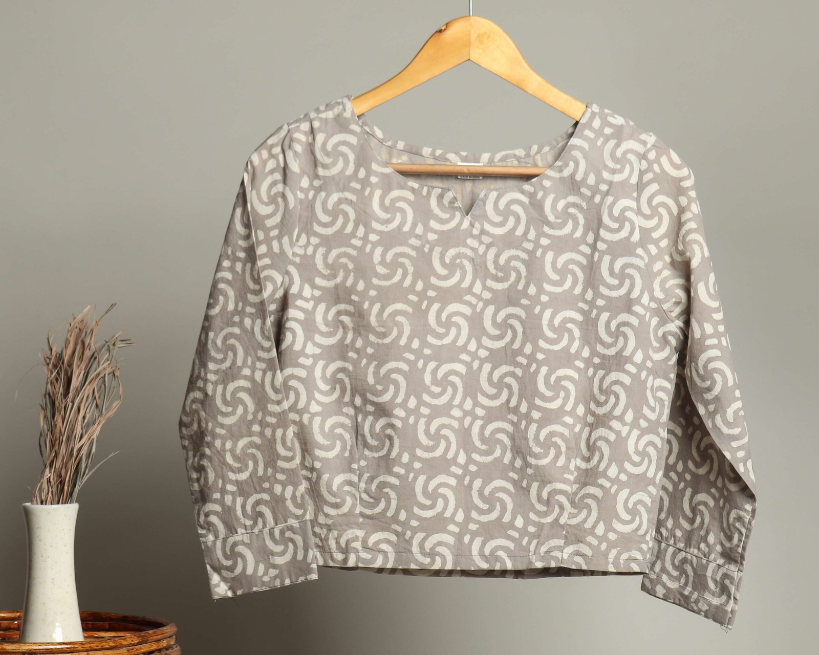 Handmade Block Print Cotton Top – BSJ-18