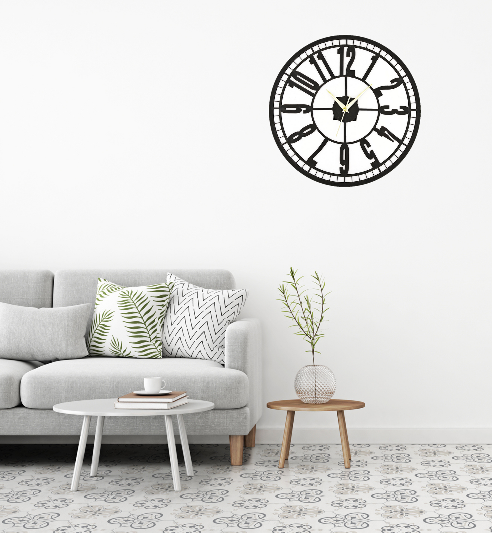 Wooden Silent Non-Ticking Wall Clock – 12x12-CH-RW2 - Image 2