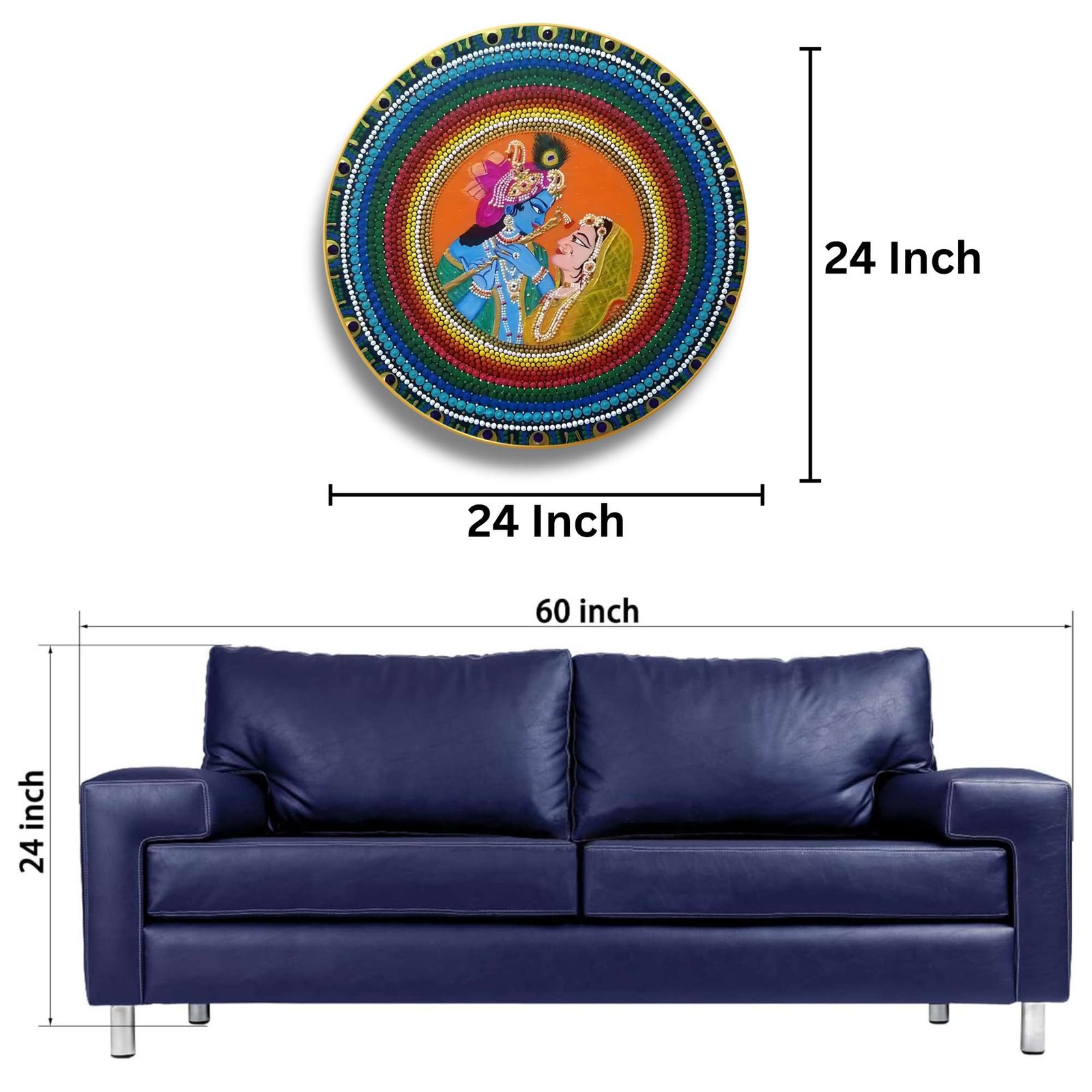 Round Wall Painting – RP-RK2 - Image 2