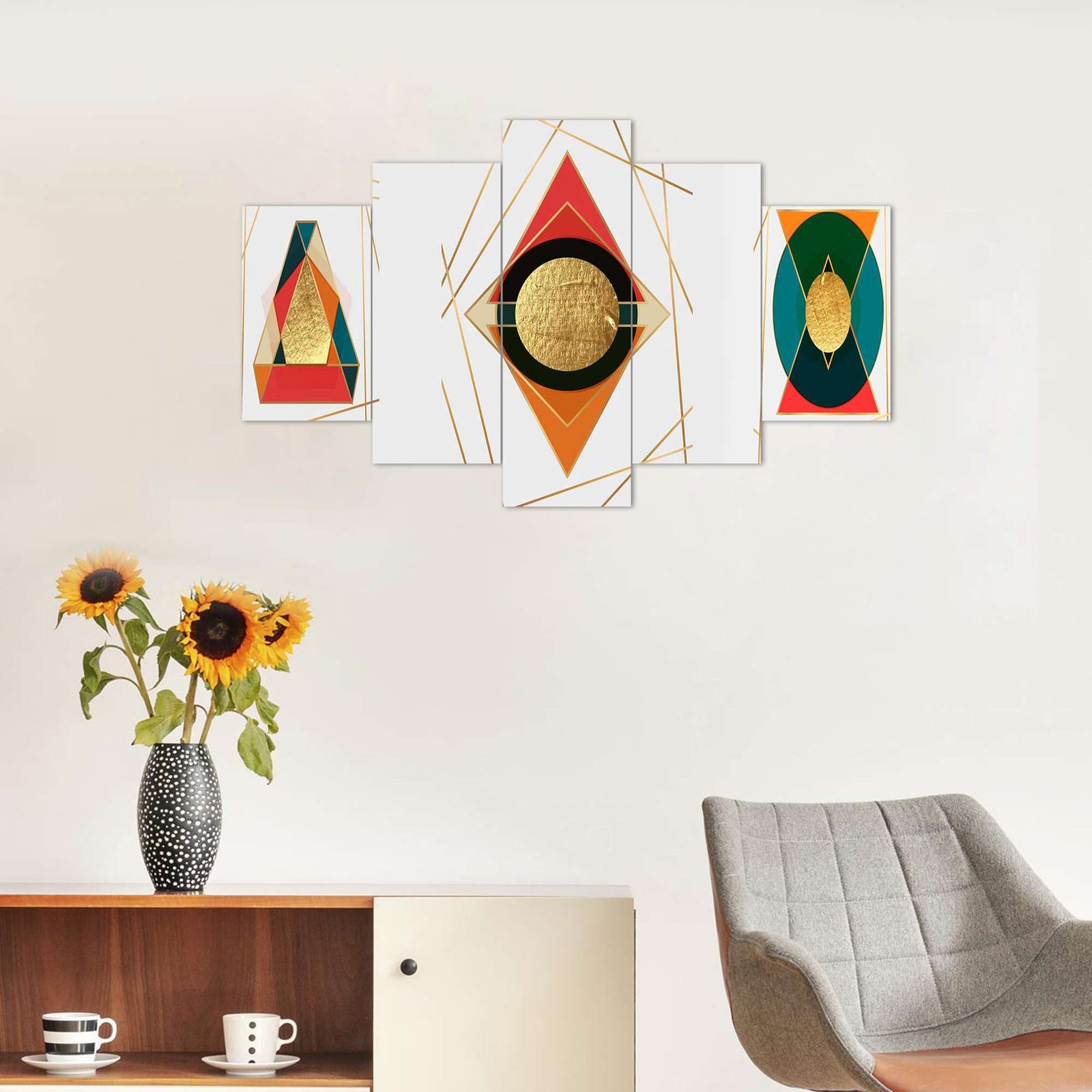 5-Piece Wall Painting Set – 17X30-M13 - Image 5