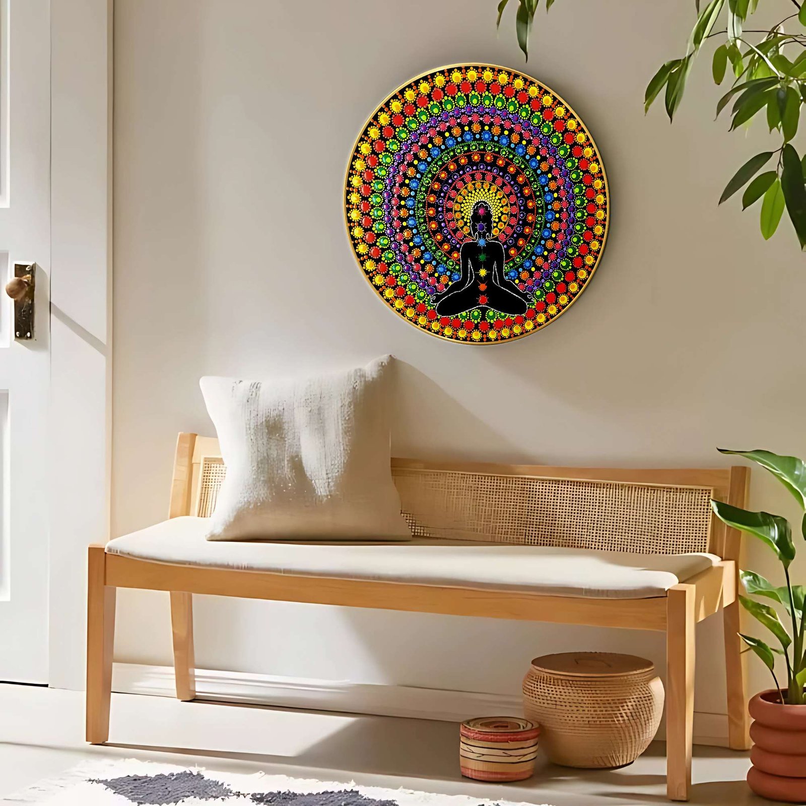 Round Wall Painting – RP-B2 - Image 4