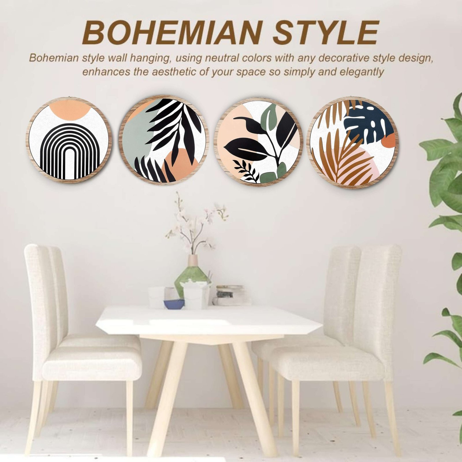 5 PCS Circle Wall Painting – RBH-01 - Image 3