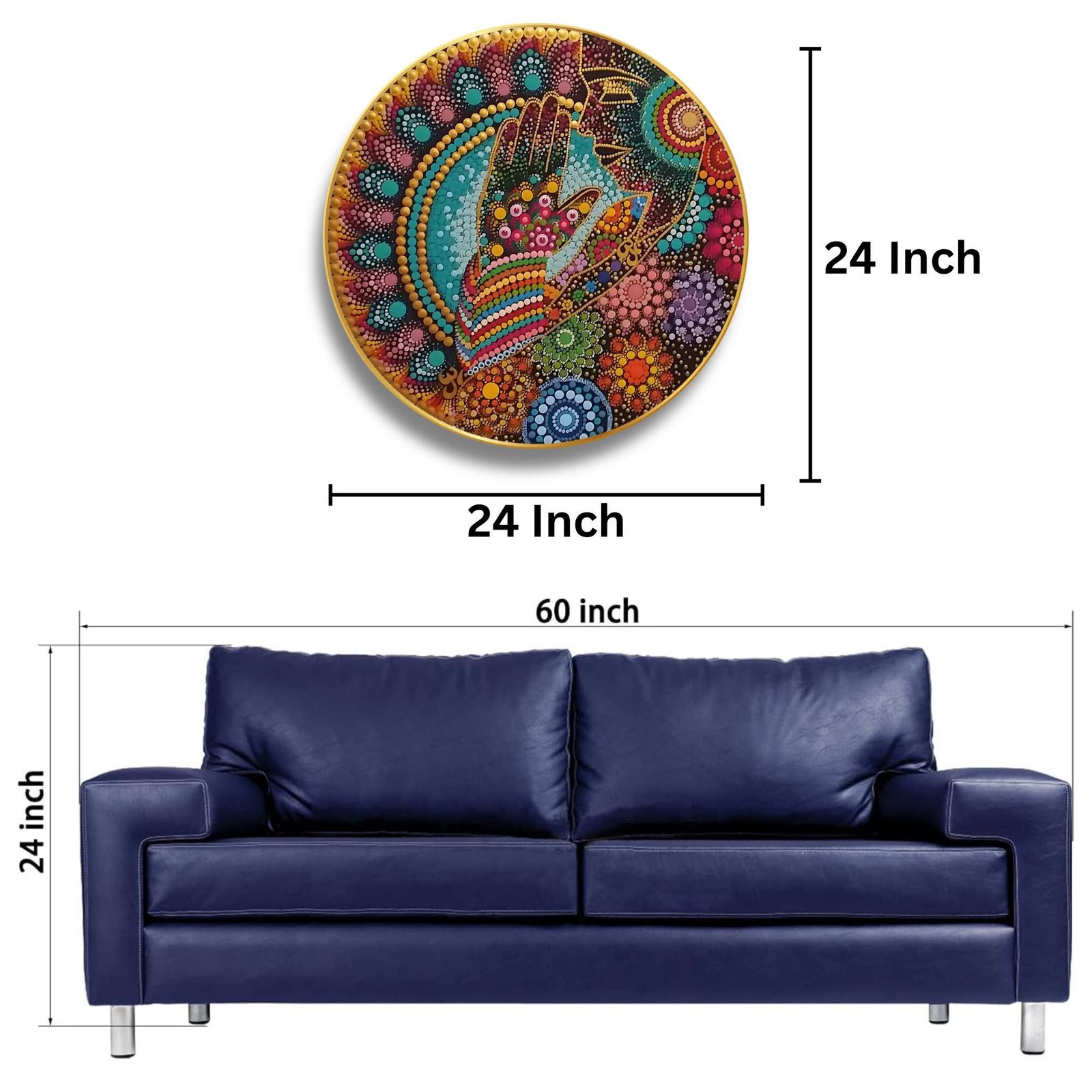 Round Wall Painting – RP-CP1 - Image 4