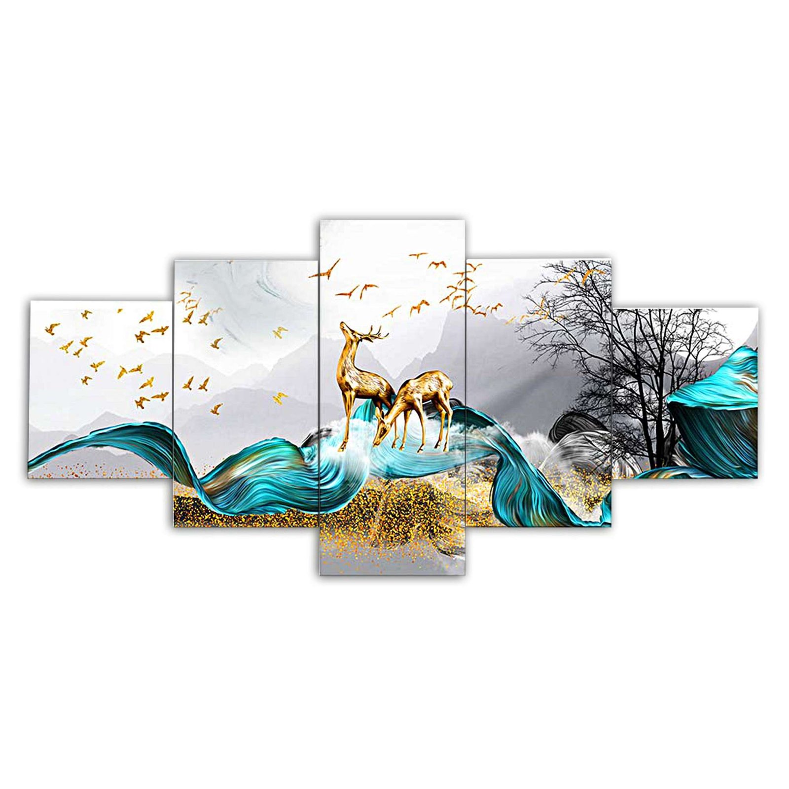 5-Piece Wall Painting Set – 17X30-D1 - Image 5