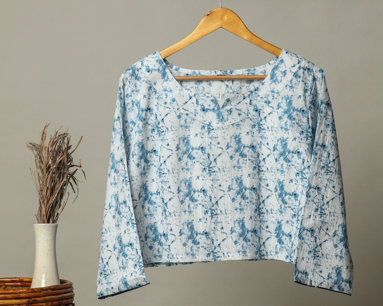 Handmade Block Print Cotton Top – BSJ-45