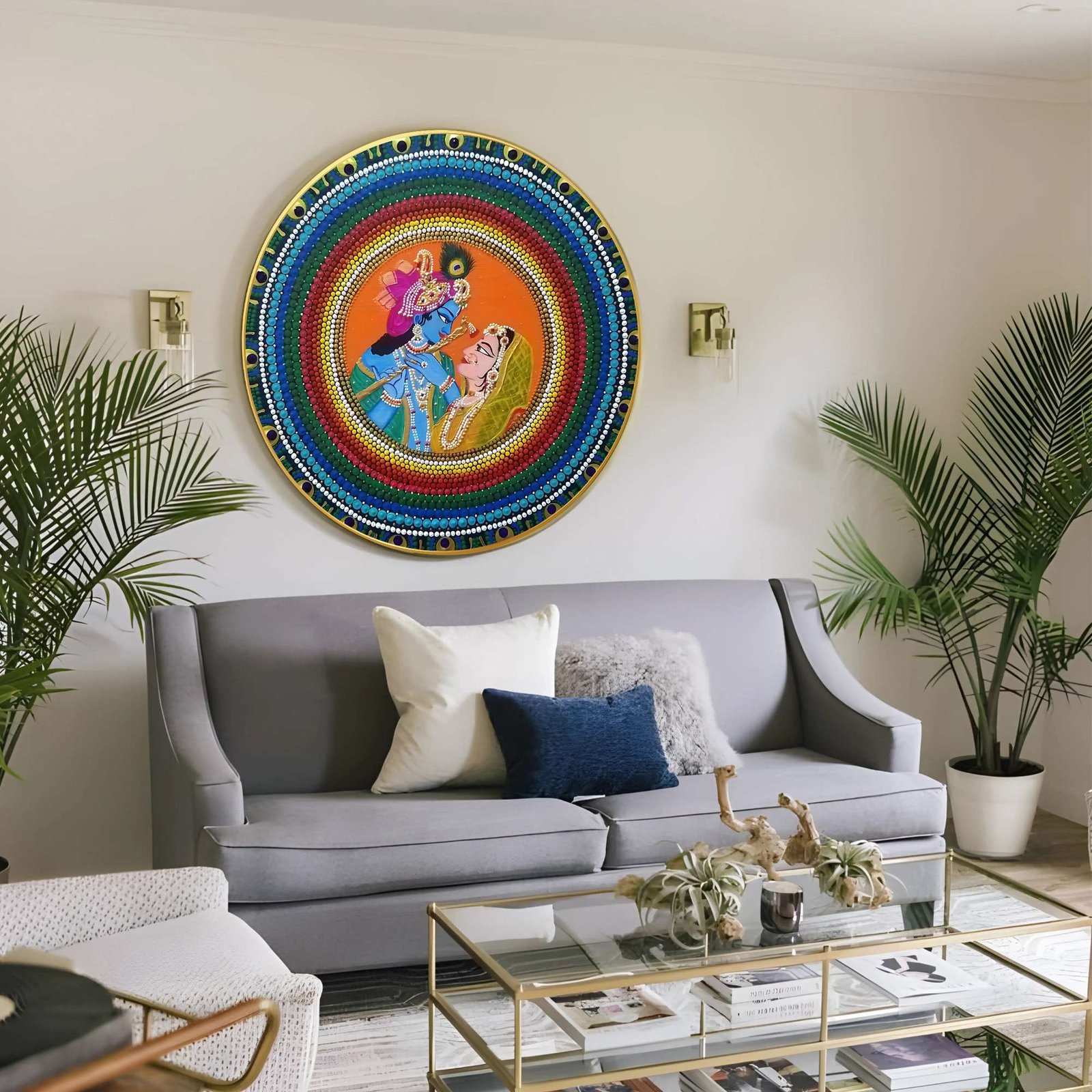 Round Wall Painting – RP-RK2 - Image 4