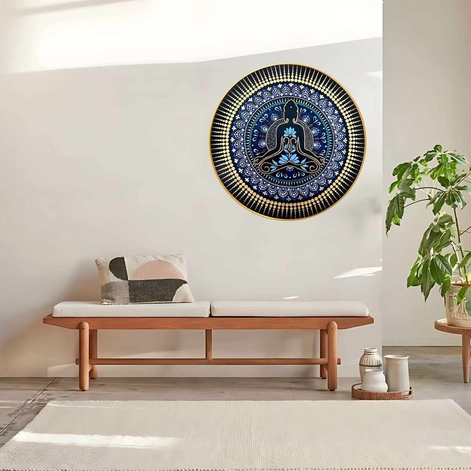 Round Wall Painting – RP-B1 - Image 3