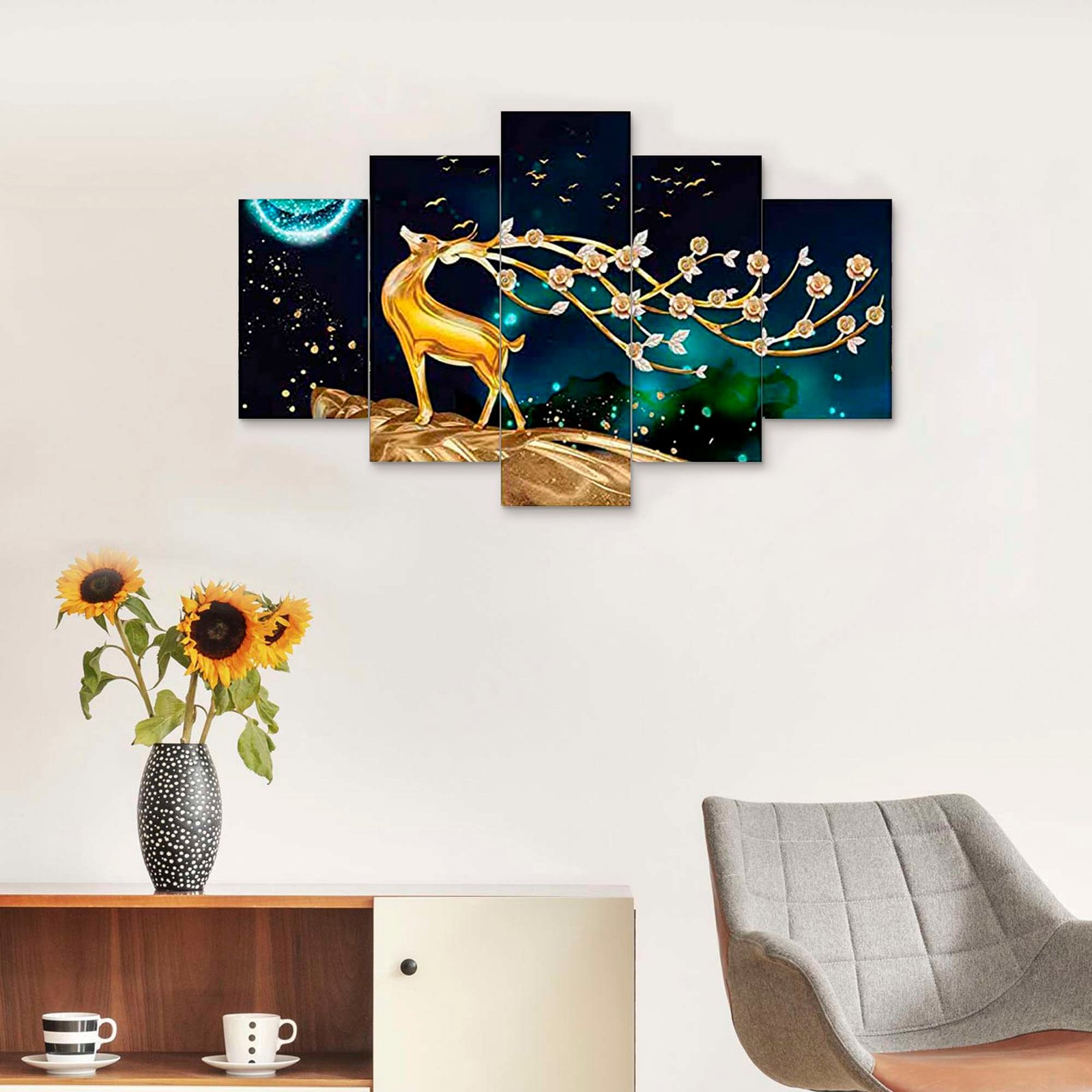 5-Piece Wall Painting Set – 17X30-D2 - Image 5