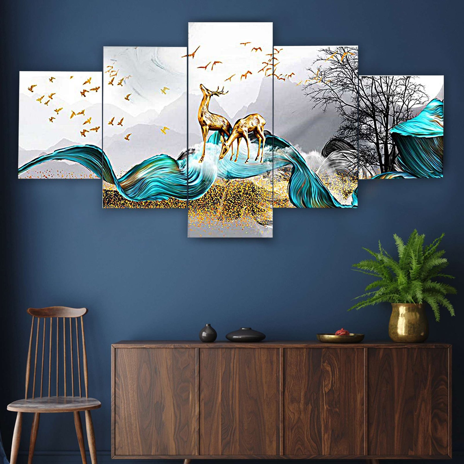 5-Piece Wall Painting Set – 17X30-D1 - Image 3